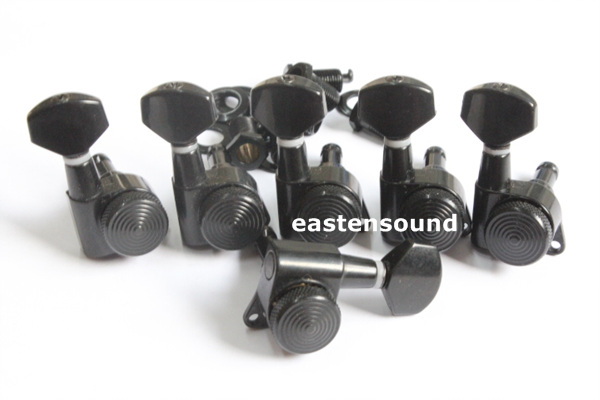 Wilkinson 6R Black Guitar Locking Tuners JN 07 SP Lock