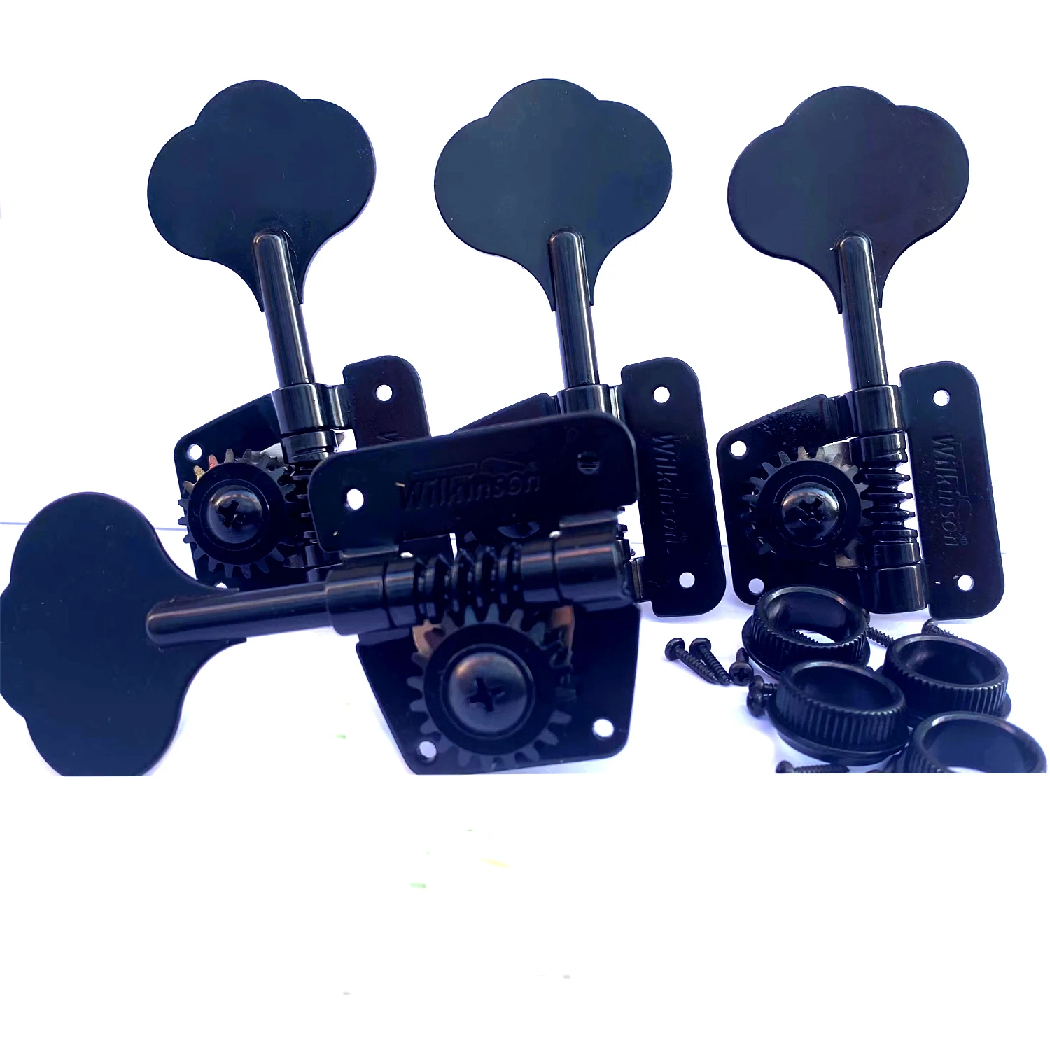 Open Frame Bass Hand Machine Heads Tuners Wilkinson Tuning Peg Black for bass WJBL 200 from korea